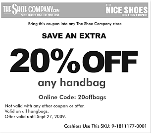 the shoe company 20% off coupon
