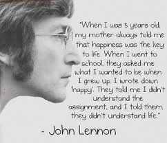 John Lennon quote as a kid