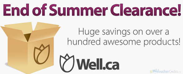 End of Summer Clearance at Well.ca