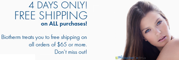 Free shipping and more at Biotherm