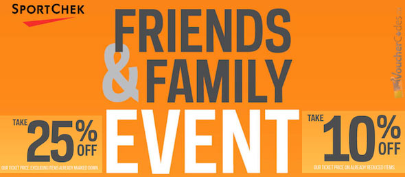 Sportchek Friends & Family Sale