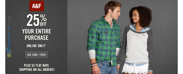 Abercrombie & Fitch 25% Off Promotion
