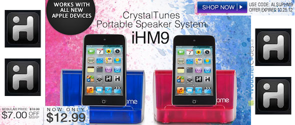 iHome CrystalTunes Promo