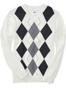 Men's Argyle V-Neck Sweater