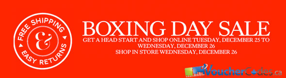The Bay Boxing Day Sale