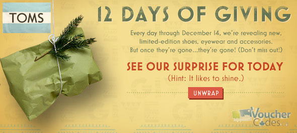 Toms.ca 12 days of Giving