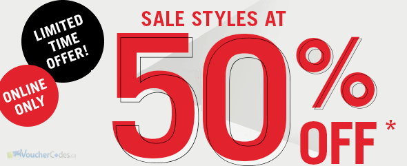 50% off select styles at Aldo shoes