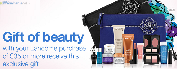 Free Lancome gift with Purchase from Sears Canada
