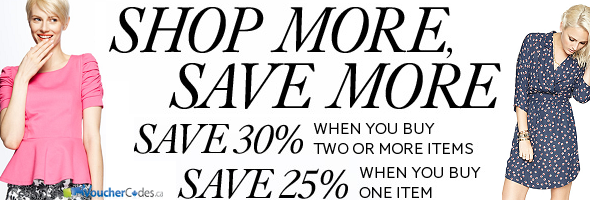 Up to 30% off select women's fashions at The Bay
