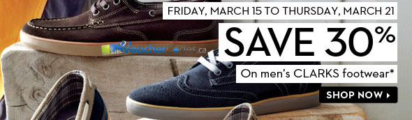 The Bay's 30% Off on Clark's Men's Shoes