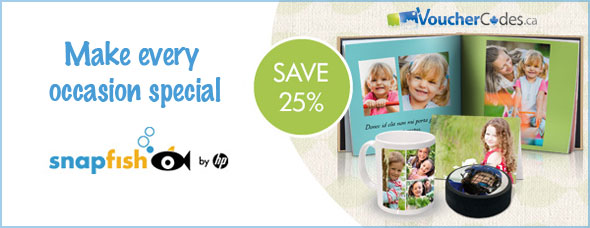 Snapfish Canada 25% Off Photo Gifts