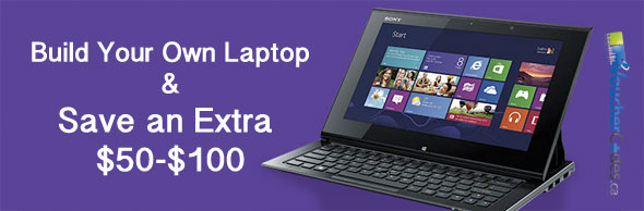 Sony Save on Custom Laptops