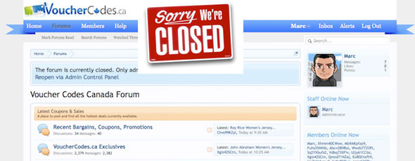 Forum Temporarily Closed