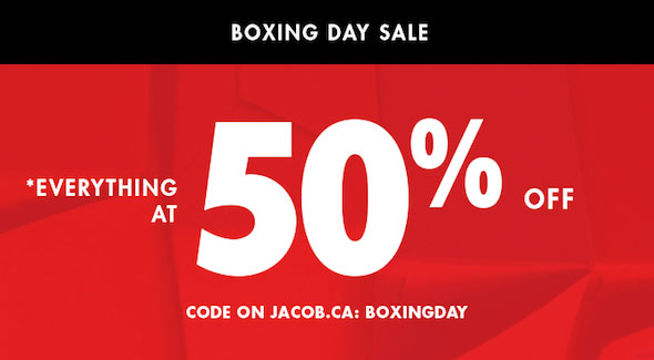 Jacob Boxing week Sale